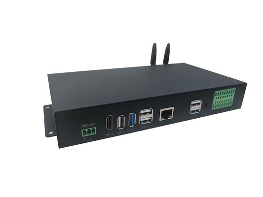 PC integrada industrial integrada Fanless HDMI de la caja de la PC EMMC del panel
